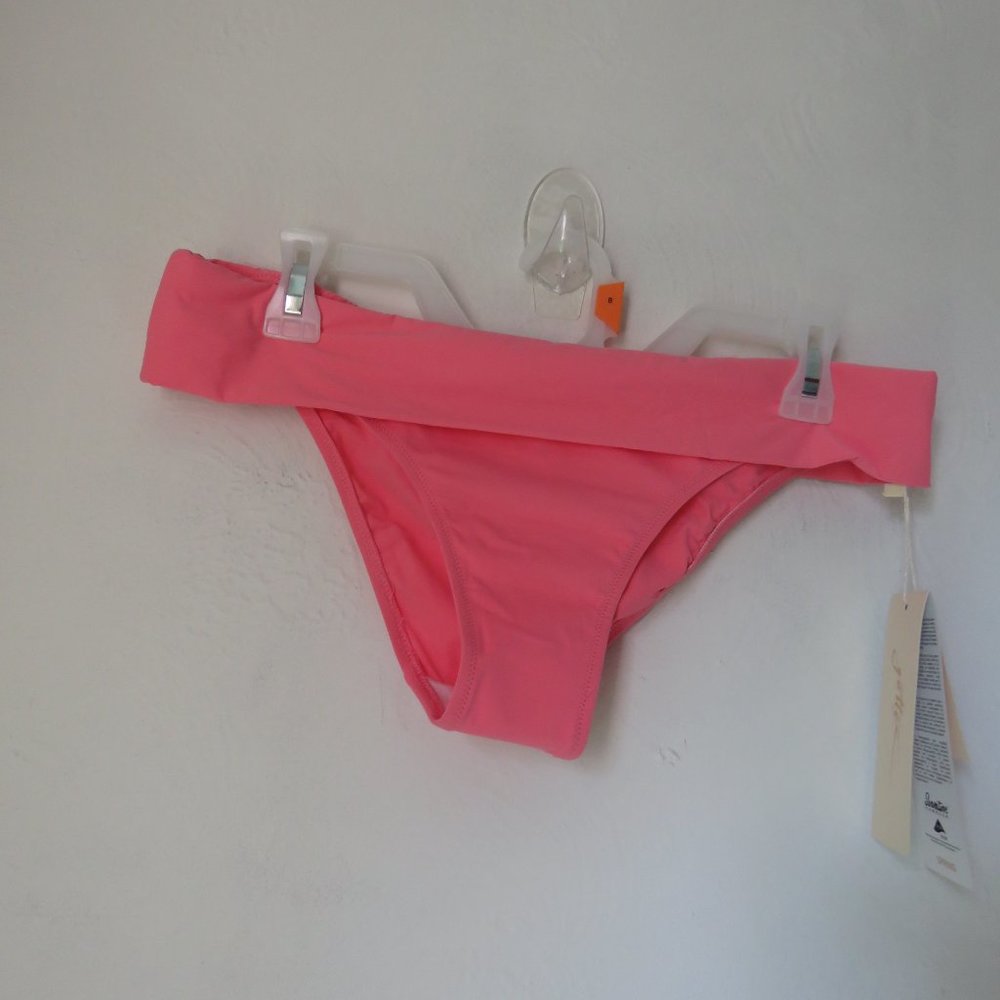 Gottex Au Naturel Coral Folded Hipster Bikini Bottom Pink NWT